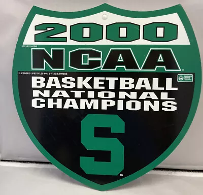 NCAA Michigan State Spartans 2000 Basketball Champions Wall Fan Sign • $9.75