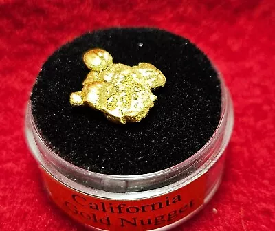 California Natural Gold Nugget 3.2 Grams In A Gem Jar W/lid • $259
