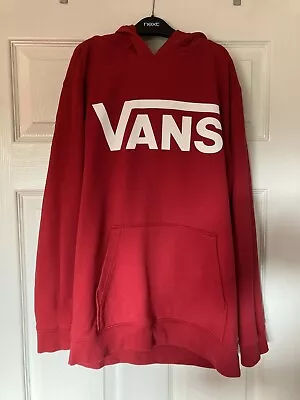 Vans Hoodie Red Junior Large • £12