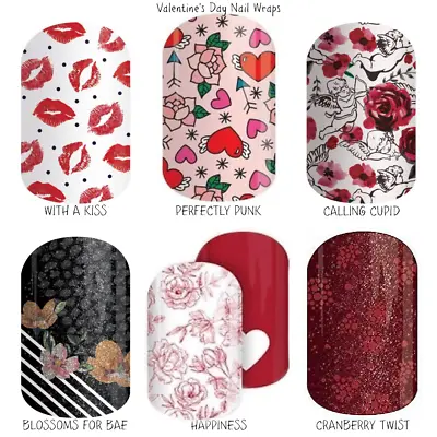 $9.50 • Buy Valentine's Day Nail Wraps - Full Sheets (Jamberry)