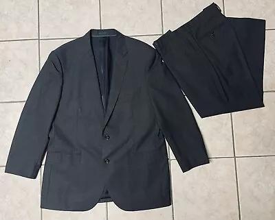 J Crew 2 Piece Crosby Charcoal Suit Super 120 Loro Piana- 44 / 38 • $55