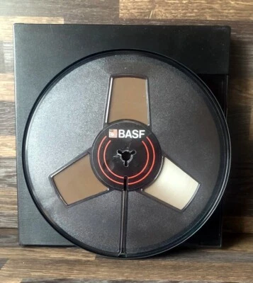 One Used BASF LP35 Ferro LH Reel To Reel Tape 7  + Library  Case *EXCELLENT COND • £11.99
