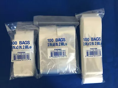 1000 Elkay Plastics Seal Top ZipLock Reclosable Poly Jewelry Bags 2Mil Hang Hole • $0.99