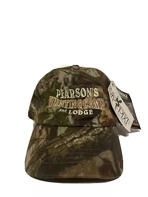 NWT Vintage Pearson’s Hunting Camp And Lodge Camouflage Adjustable Hat • $12.50