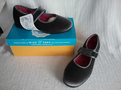 New In Box DB Wider Fit Shoes Whitby Grey Velvet Slippers UK Size 7 • £40