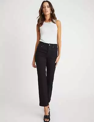 ROCKMANS - Womens Jeans - Black Ankle Length - Cotton Pants - Work Clothes • $24.75