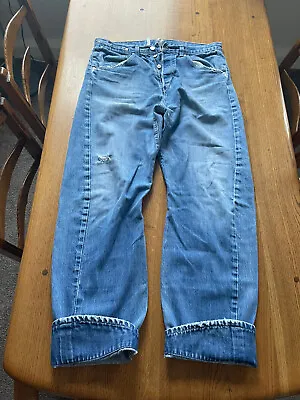£20 • Buy RARE Vintage Levi Strauss Europe Button Fly Denim Jeans 34x32 CIF A 08298606