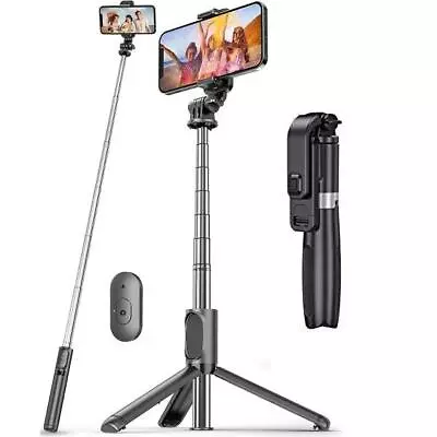 For IPhone 15 14 13 12 11 MAX XR SE 8 PLUS 7 6S 5 Selfie Stick Bluetooth Tripod • £11.49