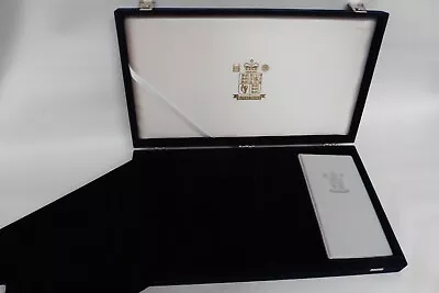 Royal Mint Blue Velvet 24 Coin Case From Queen Mother's Centenary Collection • £16