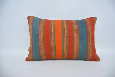 Vintage Kilim Pillow Kilim Pillow 16 X24  Red Pillow Turkish Kilim Pillow • $17.14