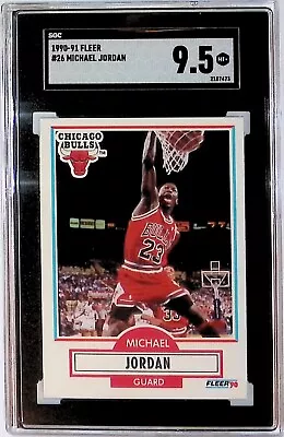 1990 Fleer #26 MICHAEL JORDAN Chicago Bulls SGC 9.5 MT+ • $94.74