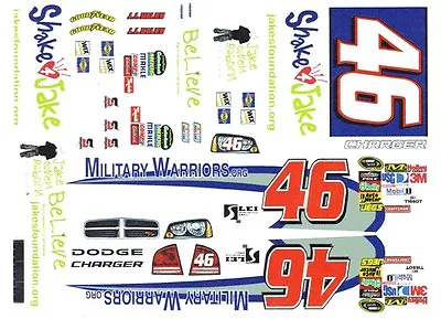 #46 JJ Yeley Military Warriors.com 1/24th - 1/25th Scale Waterslide Decals • $8.99