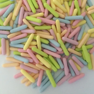 £2.25 • Buy Easter Macaroni Rods Cupcake Sprinkles Matt Pastel Mix Cake Toppers Decorations