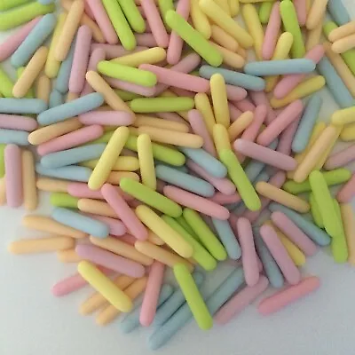 Easter Macaroni Rods Cupcake Sprinkles Matt Pastel Mix Cake Toppers Decorations • £3.50