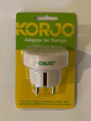 $19.95 • Buy Korjo Travel Adaptor For Europe From Australia New Zealand