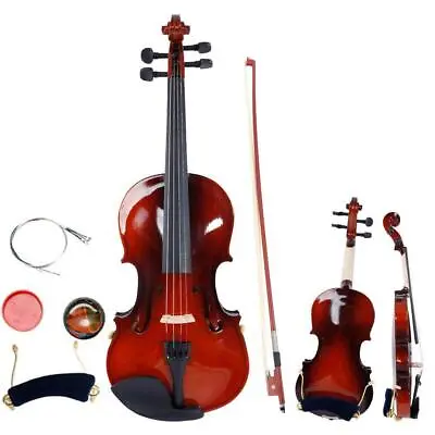 $44.14 • Buy Hot 4/4 Maple Wood Acoustic Violin W/Case + Bow + Rosin + Strings High Quality