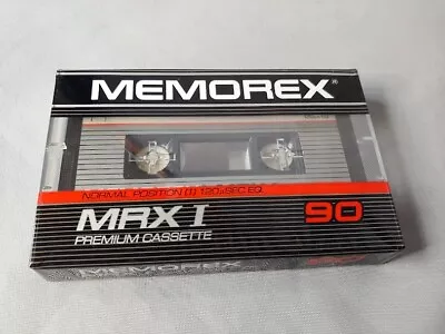 Memorex MRX I 90 Cassette Tape NEW FACTORY SEALED NOS • $10.95