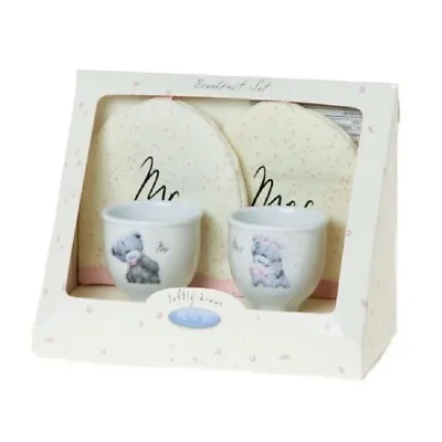 Me To You Tatty Teddy Mr & Mrs Wedding Breakfast Set - 2 Egg Cup And Covers • £13.99