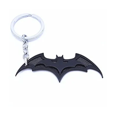 Super Hero Dark Knight Batman Bat Metal Pendant Key Chain (Black) • $6.99