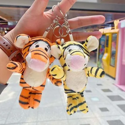 Toys Key Ring Tiger Plush Dolls Tiger Plush Toy Key Chain Plush Keychain • £3.30