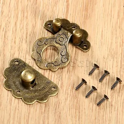 $4.17 • Buy Decorative Europe Vintage Style Jewelry Box Latch Hasp Case Cabinet Lock Clasp