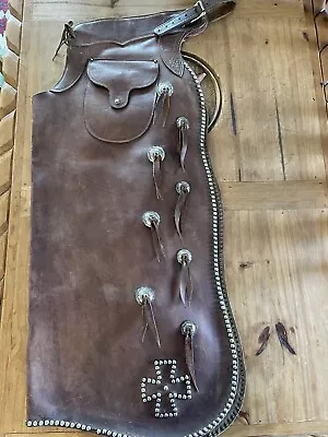 Visalia Stock Saddle Sterling Silver Chaps  • $2250