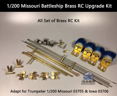 Trumpeter 1/200 Missouri Battleship Brass RC Upgrade Kit • $179.99