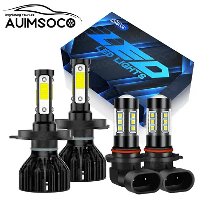 For Mitsubishi	Montero 2001-2006 Combo LED Headlight High Low + Fog Light Bulbs • $39.99