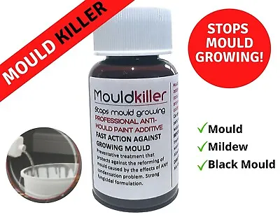 £13.99 • Buy Anti Mould Paint Additive MOULD KILLER 30-210 Ml. Kills & Stops Mould Fast.