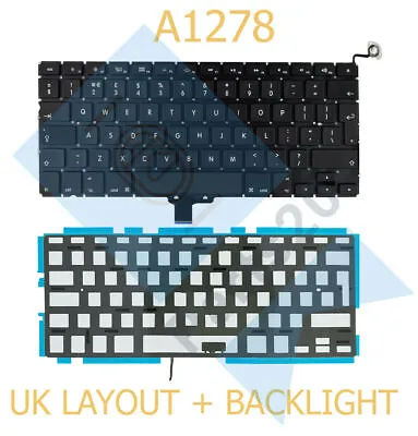 For Apple MacBook Pro A1278 2009-2012 13” UK Layout Laptop Keyboard & Backlight • $8.66