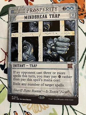 MTG - Mindbreak Trap X1 - NM - Outlaws Of Thunder Junction • $29.99