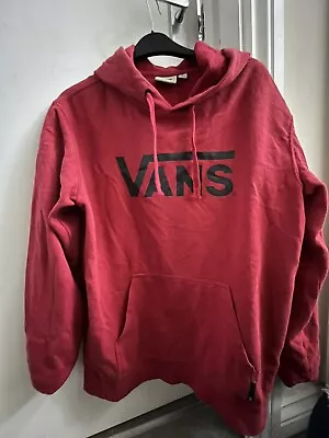 Vans Red Hoodie Size Small 14-15 Years • £4