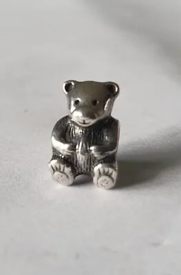 £5.50 • Buy Genuine Pandora Teddy Bear Charm Sterling Silver.