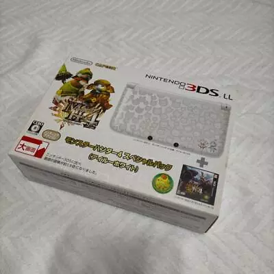 Nintendo 3Ds Ll Monster Hunter 4 Special Pack Airu White • $559.52