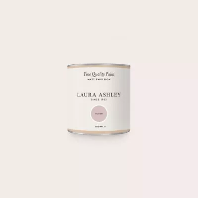 Laura Ashley Matt Emulsion Paint Tester Pot 100ml Blush - • £9.49