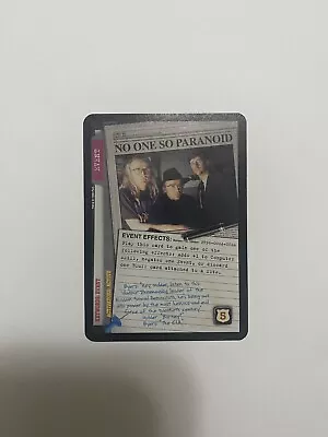 X Files Ccg Super Rare GenCon Promo No One So Paranoid • $155.99