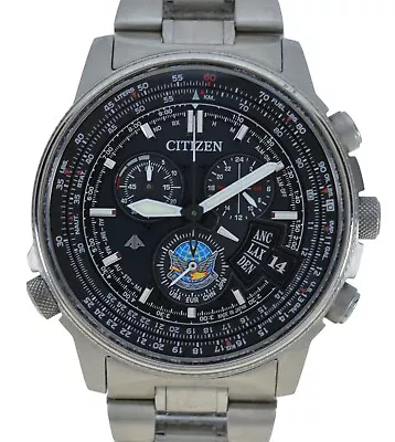 Citizen Eco-Drive Pro Master Duratect Blue Impulse Titanium Watch H610-T019382! • $749.95