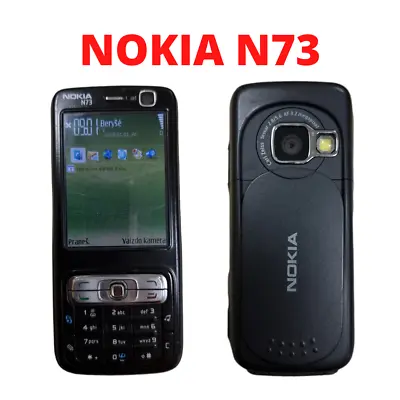 $65 • Buy Working Nokia N73 Used Original Parts Black Unlocked 3.15MP Cell Phone Retro MP3