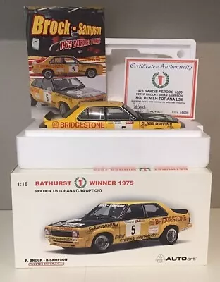 AUTOart BIANTE 1/18 HOLDEN LH TORANA L34 SLR  1975 BATHURST WINNER BROCK SAMPSON • $475