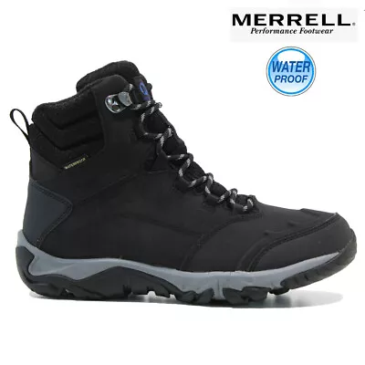 Merrell Mens Walking Trainers Hiking Trekking Thermal Waterproof Outdoor Boots • £59.95