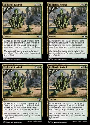 MTG - 4x BADLANDS REVIVAL - Outlaws Of Thunder (U) • $1.49