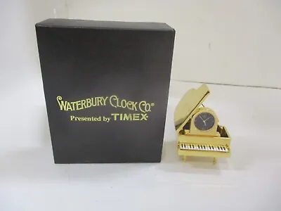 Waterbury Clock Timex Miniature Grand Piano - Desk Clock - • $30.33