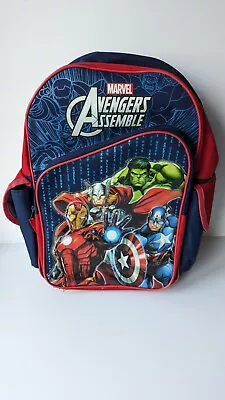 Marvel Avengers Assemble Rucksack Backpack School Bag Good Condition • £4