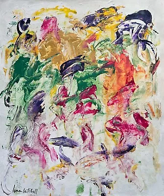 Painting Oil On Canvas Signed Joan Mitchell Vintage Abstract Art • $37.30