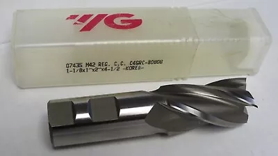 Yg-1 (07435) Hsco 4 Fl Square End Mill 1-1/8  Diameter X 1  X 2  Locx 4-1/2  Oal • $49.97