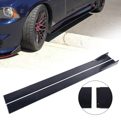 78.7'' Side Skirts Rocker Panel Lip Splitter Body Kits For Mercedes Benz C Class • $39.22