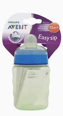 £16.99 • Buy Sippy Cups Mugs Baby Feeding Philips Avent Easy Sip Spout Cup Mug 260ml Blue