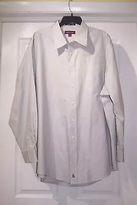 Nordstrom Mens Wrinkle Free Traditional Fit LS Button Down Striped Shirt 18/34 • $15.95