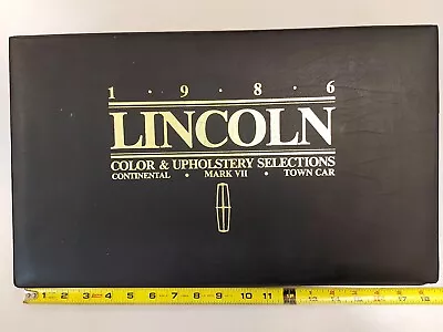 1986 Lincoln Color & Upholstery Selections Continental Town Car Mark Vii Dealer • $79.86