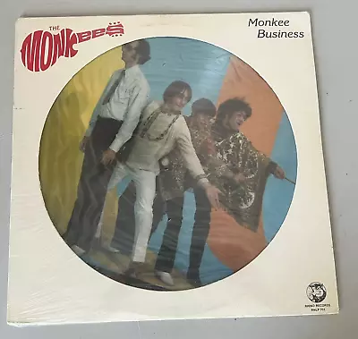 The Monkees Monkee Business Picture Disc LP New Sealed Rhino Records 1982 • $40